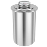 NNEOBA Stainless Steel Ham Maker with Thermometer Deli Meat Press Mold Silver