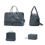 NNEOBA Luggage Travel Bag with Clothes and Toiletry Bag (Grey)
