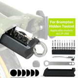NNEOBA Magnetic Frame Tool Box Inner Storage Bag with Wrench Black
