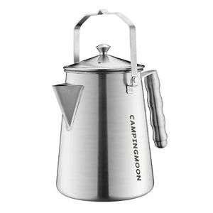 NNEOBA Camping Tea Kettle 1.86L with Titanium Plating Silver