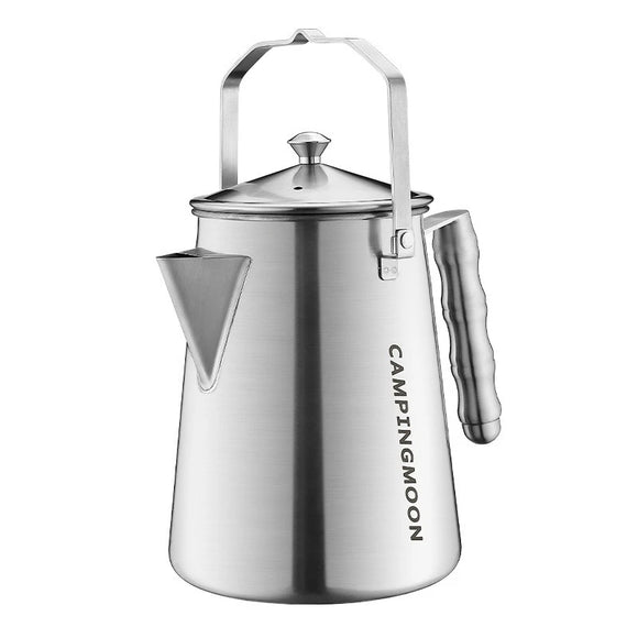NNEOBA Camping Tea Kettle 1.86L with Titanium Plating Silver