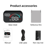 NNEOBA AD M22 GPS HUD Universal Digital Speedometer Display Black