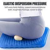 NNEOBA 3D Honeycomb Gel Seat Cushion Breathable Cooling Pad Blue