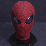 Tobey-Style Spider-Man 3D Cosplay Mask Faceshell & Detachable Lenses Red