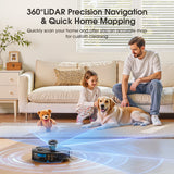 NNEOBA L20Max Self-Emptying Robot Vacuum – 6000Pa LiDAR 3-in-1 Sweep & Mop