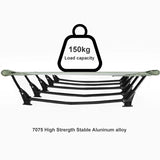 NNEOBA Portable Camping Cot Compact Folding Bed Green