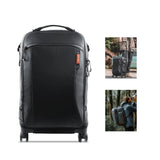 NNEOBA 2-in-1 Outdoor Trolley Case Backpack Expandable Black