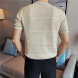 Men's Two-Tone Knit T-Shirt