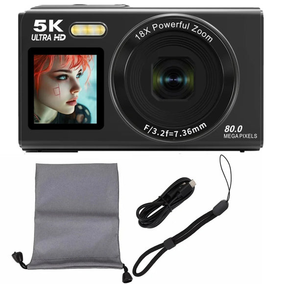NNEOBA Dual Screen Digital Camera Black
