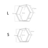 NNEOBA Children Nordic Hexagon Wall Shelves
