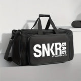 NNEOBA 35L Sports Travel Bag with Green Interior Black