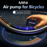 NNEOBA A2 Mini Portable Electric Bike Pump Cordless Aluminum Air Inflator Black