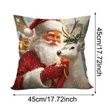Christmas Throw Pillow Cover Set of 4 Decorative Pillowcases