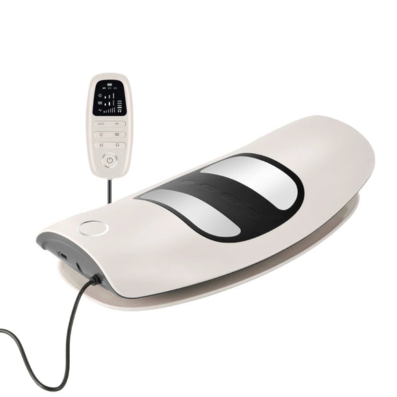 NNEOBA Electric Lumbar Traction Massager Back And Waist Spine Support White