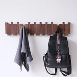 NNEOBA Wall-Mounted Black Walnut Coat Rack