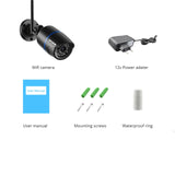 NNEOBA 4MP WiFi Wired Outdoor IP Security Camera