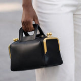 NNEOBA Kiss Lock Shoulder Handbag