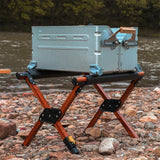 NNEOBA Folding Camping Stand Adjustable Anti-Slip Brown