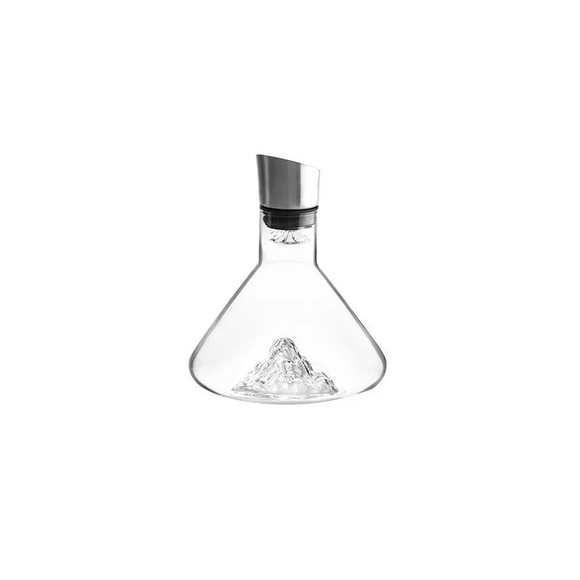 NNEOBA 1500ML Iceberg Crystal Decanter Handmade Lead-Free Glass Wine