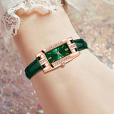 NNEOBA Green Women’s Quartz Watch Jewelry Gift Set