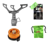 NNEOBA Mini Camping Stove with Adapter Grey