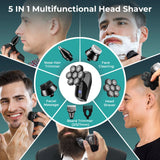 NNEOBA 5-in-1 Electric Shaver Kit with 7D Floating Cutter Head