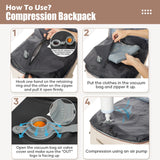 NNEOBA Vacuum Compression Travel Backpack