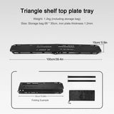 NNEOBA Foldable Camping Tripod Top Plate Rack Black