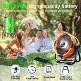 NNEOBA 20000mAh Rechargeable Portable Camping Fan