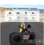 NNEOBA Digital Solar Emergency Radio Black
