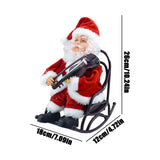 Animated Santa Claus Violin Decoration
