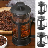 NNEOBA 600ML Stainless Steel Coffee & Tea Brewer with Built in Filter & Handle Black