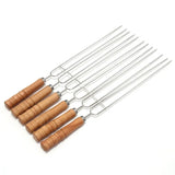 NNEOBA 10PCS Stainless Steel BBQ Skewers Black