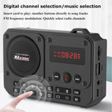 NNEOBA Mini Portable FM Radio Bluetooth Speaker Grey