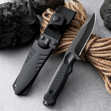 NNEOBA High-Hardness Sheath Pocket Knife Black