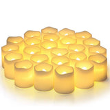 24Pcs/Set Flameless LED Tea Light Candles – Warm White