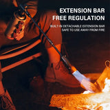 NNEOBA Three-Stage Outdoor Gas Burner Torch Silver