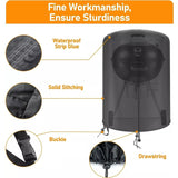 NNEOBA Waterproof Kettle BBQ Cover Black