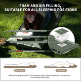 NNEOBA Self-Inflating Camping Air Mat with Built-in Pillow Green