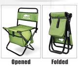 NNEOBA Foldable Fishing Chair Backrest Backpack Camouflage Portable Fishing Equipment Fishing Bag And Chair