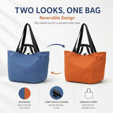 Reversible Foldable Travel Tote Bag