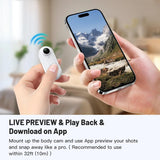 NNEOBA Thumb-Size WiFi Mini Camera  Action Cam with 32GB White