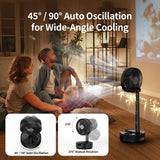 NNEOBA 20000mAh Portable Folding Fan with Remote