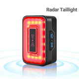 NNEOBA Smart Bicycle Radar Tail Light AI Brake Sensing Black