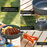 NNEOBA Outdoor Camping Cookware Set Orange
