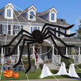 Large Plush Halloween Spider Decoration
