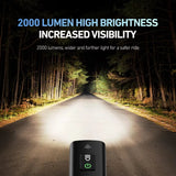 NNEOBA Multi-Function Bike Front Light Black