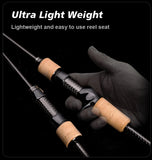 NNEOBA TH-532XULC-F Ultralight Spinning Casting Rod Carbon Brown