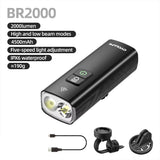 NNEOBA Multi-Function Bike Front Light Black