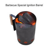 NNEOBA Charcoal Starter Chimney Spark Bucket Black